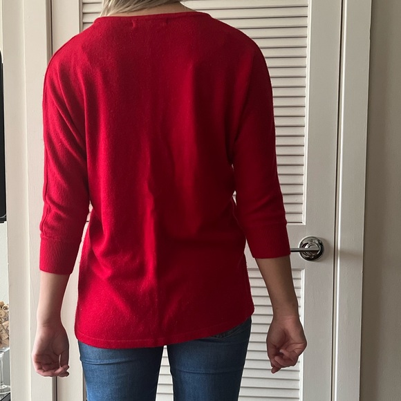 FOREVER 21 soft red 3/4 length sweater - Picture 5 of 7